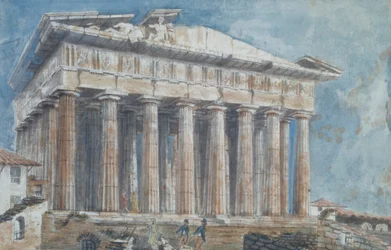 Die Entfernung der Skulpturen von den Giebeln des Parthenon durch Elgin